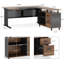 63" L-Shaped Executive Desk With File Cabinet-1817354912