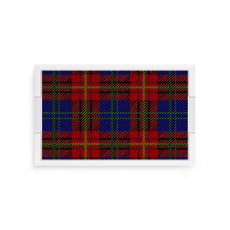 Tartan Acrylic Rectangle Decorative Tray, 12.5" W x 7.75" L