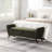 60'' Modern Storage Bench With Mid-Centruy Wood Legs,Bench With Storage For Living Room & Bedroom,Comfort Padded - Teddy Olive Green-779895259