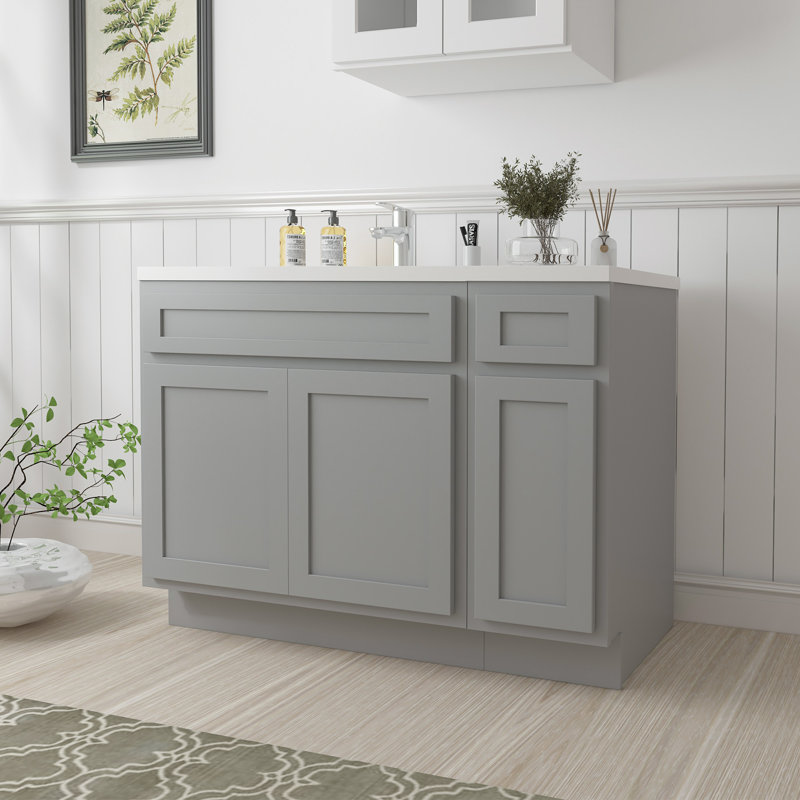 42 base de meuble-lavabo simple seulement, Gris