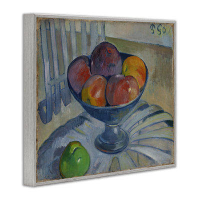 Classic Fruit Dish on Garden Chair Framed Giclee Art by one1000paintings