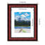 Ashalina Cherry Wood Picture Frame with Mat-1484927043