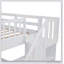 Stairway Full-Over-Full Bunk Bed With Drawer, Storage And Guard Rail For Bedroom