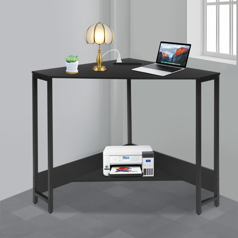 Bureau d'ordinateur l 26,77 po Humza, Noir