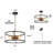 Chrisse 4 - Light Lantern Drum Chandelier