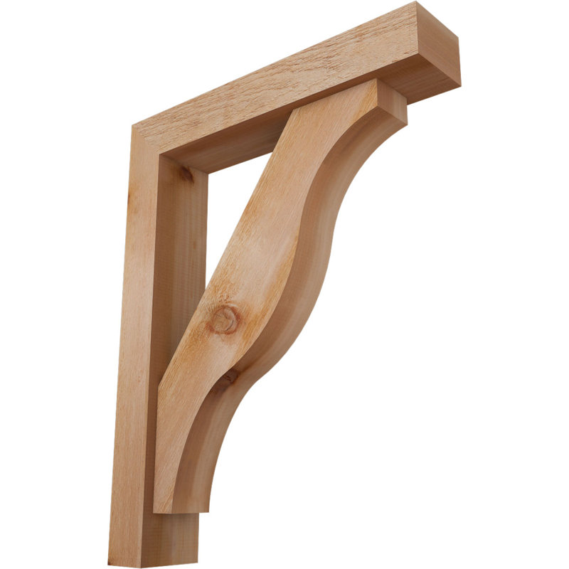 Support Funston Block avec support décalé, 38 x 30, Cèdre rouge occidental de l 6 po (scié brut)