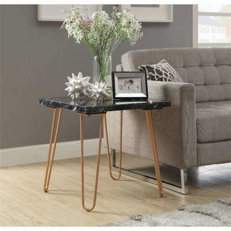 Table de bout Modern Elegance, Noir / brun