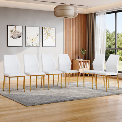 Set of 6 Ergonomic Dining Chairs