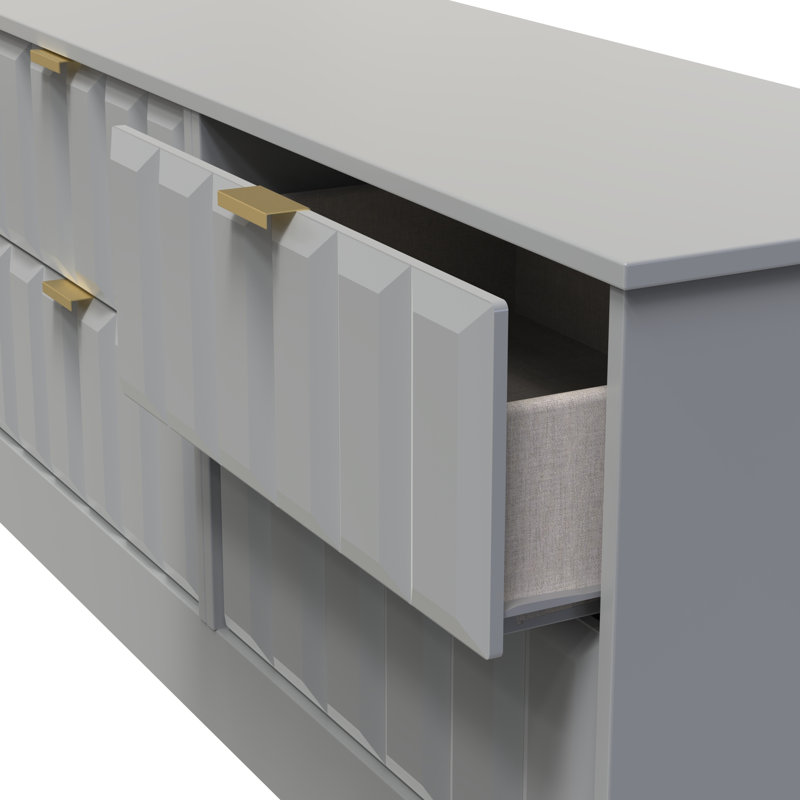 115cm W 4 - Drawer Chest of Drawers, Dusk Grey