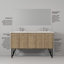 Meuble-lavabo double l 60 po x P 20 po Lancy -1649088739