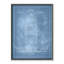 «Boat 1 Blueprint - Blue - Floater Frame», impression sur toile-46818251-46818247