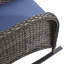 Chaises berçantes et table d'extérieur en osier brun Aluel-935516450