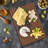 Ambesonne Retro Tempered Glass Cutting Board Wavy Zig Zag Pattern Multicolor