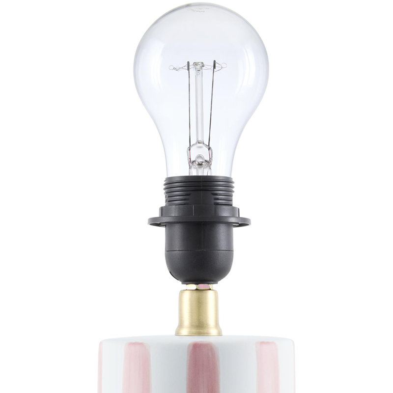 Lampe de table Heurich, Rose / blanc