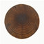 Table d'appoint d'extérieur, table de bout à conception creuse, table de tabouret de jardin de patio, table d'appoint décorative pour terrasse de balcon de plage, béton léger, texture semblable au bois, couleur brun antique-720926831