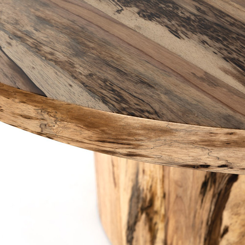 Hudson Round Dining Table, Spalted Primavera