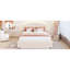 Grand lit plateforme tapissier Teddy