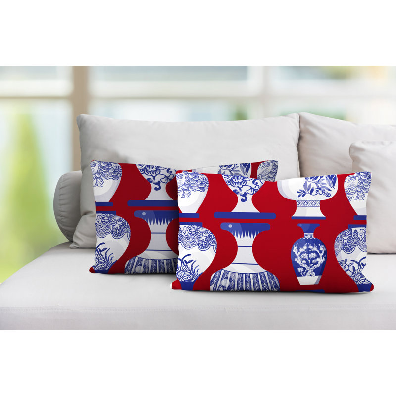  Coussin intérieur / extérieur Lumbar, Rouge