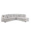 Canapé-lit modulaire en forme de L avec repose-pieds Corduroy-1488154954