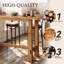 Table de bar 63 po en bois massif Farmhouse avec pieds robustes, table de pub pour bar à domicile, cuisine et salle à manger (sans tabouret)-129957591