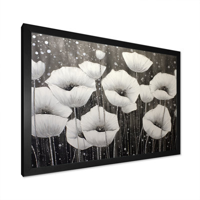 Coquelicots gris argent sérénité