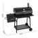 Royal Gourmet 30" Barrel Charcoal Grill with Front Table and Cover