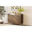 Commode 6 tiroirs avec plan de travail en marbre et pieds en métal pour le rangement de la chambre à coucher-562755436