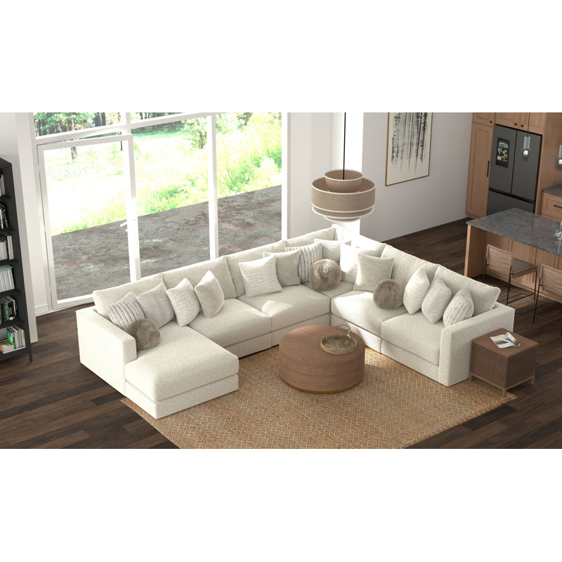 Canapé modulaire 6 pièces Ritzy, Orienté à droite