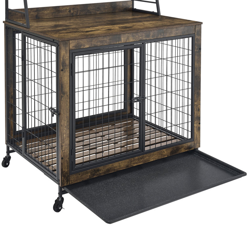 Cage pour chien avec cadre en fer