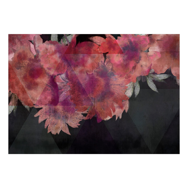 Ranny Peel & Stick Floral Wallpaper Roll, 110.2" L x 154.3" W