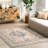 Jordan Vintage Medallion Machine Washable Area Rug-1870775642