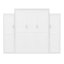 Grand lit escamotable avec deux garde-robe et une tablette de rangement, cadre de lit plateforme pliable multifonctionnel