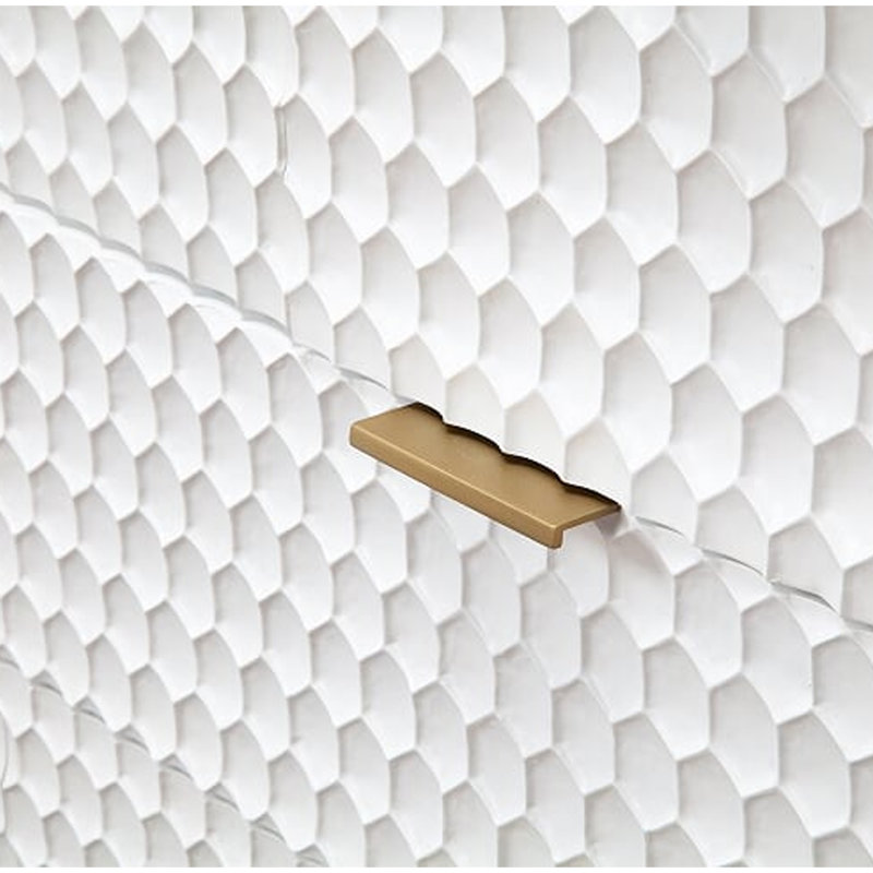 Commode double 7 tiroirs Anketell Honeycomb