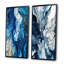«Blue Grey Ethereal Elixir», 2 pièces sur toile-586974882-586974910