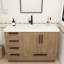 Meuble-lavabo autoportant avec tiroirs latéraux Carla-2065889997-2065889996