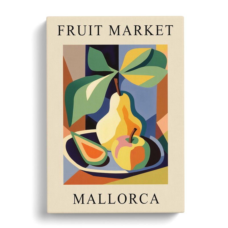 Pear Mallorca Fruit Market - Wrapped Canvas, 50cm H x 35cm W x 3cm D