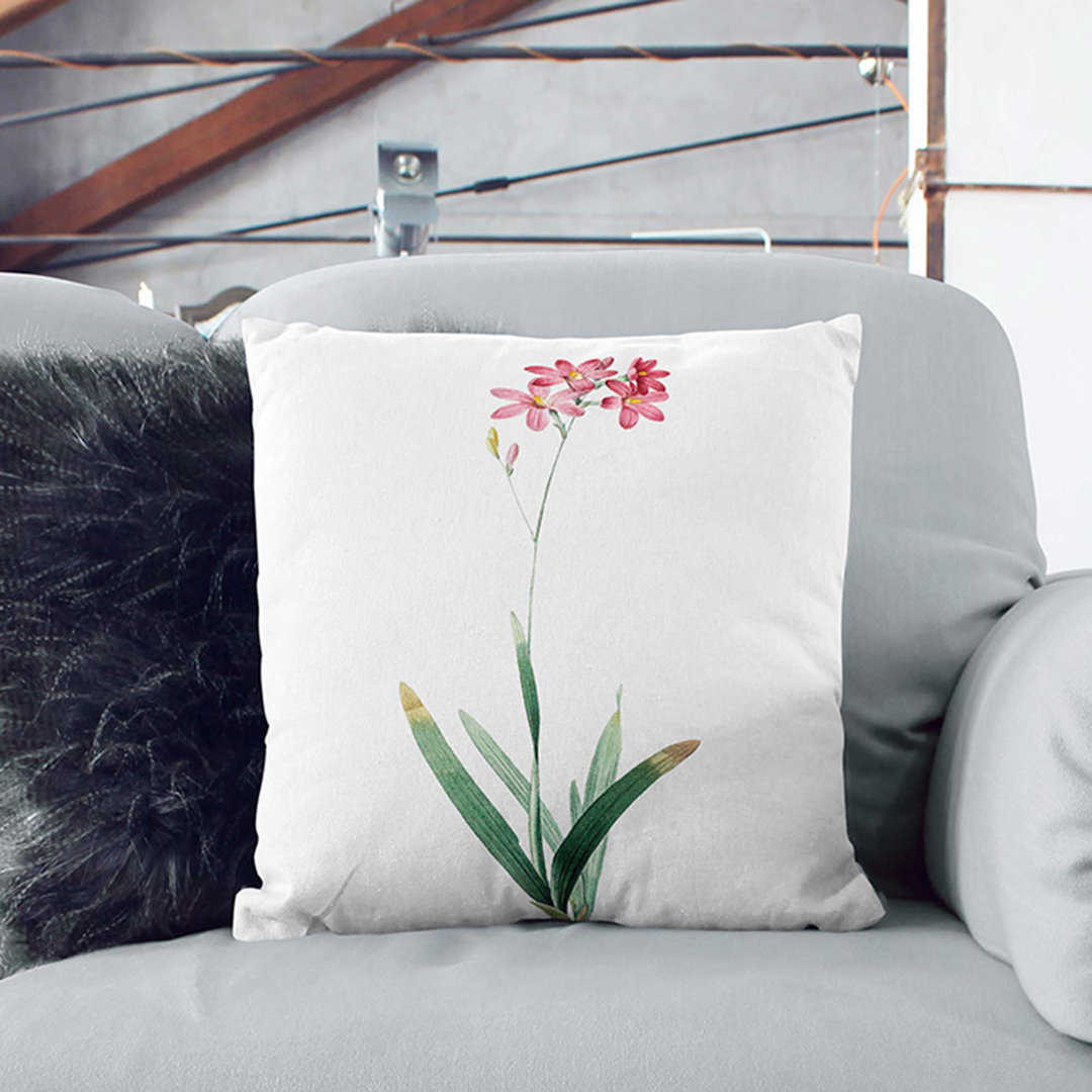 Corn Lily by Pierre-Joseph Redoute Cushion with Filling