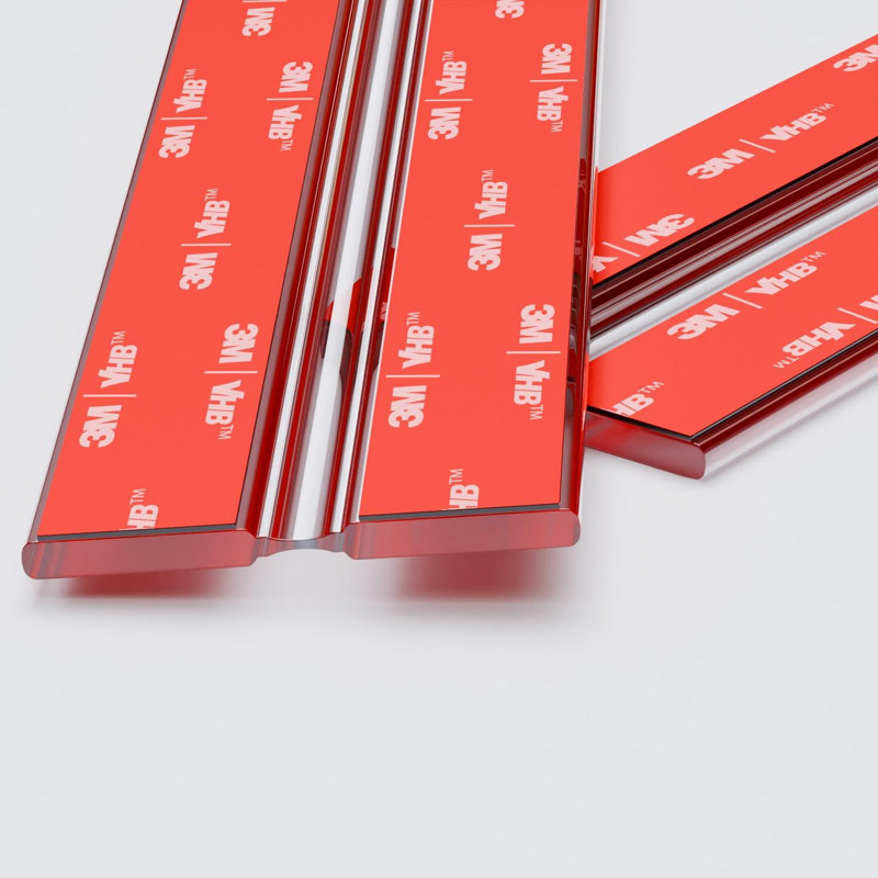 300mm Acrylic Flexible Hinges - No Glue Required Low Profile Plexiglass, Transparent, Continuous Acrylic Piano Hinges