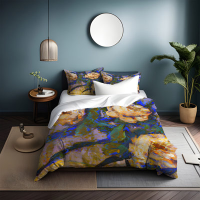 Polyester Floral Duvet Cover