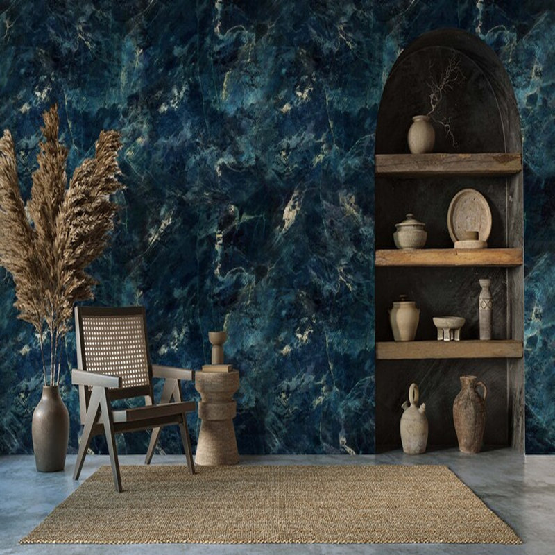 Midnight Blue Marble Effect Series, 160'' L x 108'' W