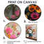 Rose et blanc bouquet d'or dans un vase I - Buttercups Wall Art Living Room-1991663678-1991663682