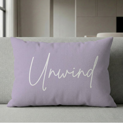 Unwind Pillow 21"X13" Lilac