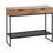 Giguere Wood and Metal Console Table with Storage Shelf