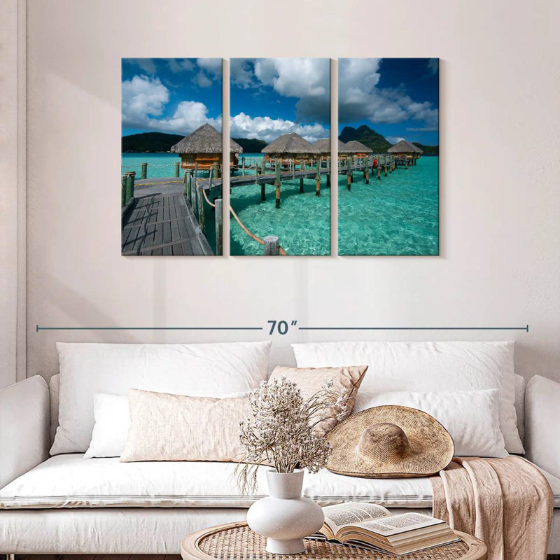 Aletra Bora Bora Beach Villa, H 28 po x l 45 po