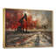 «Red Winter Oil Fields Industrial Icon II - Oil Rigs / Fields», reproduction d'art murale-1779323434-1779323427