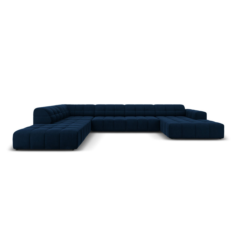 Chicago 7 Seater Corner Sofa, Left Hand Facing, Blue