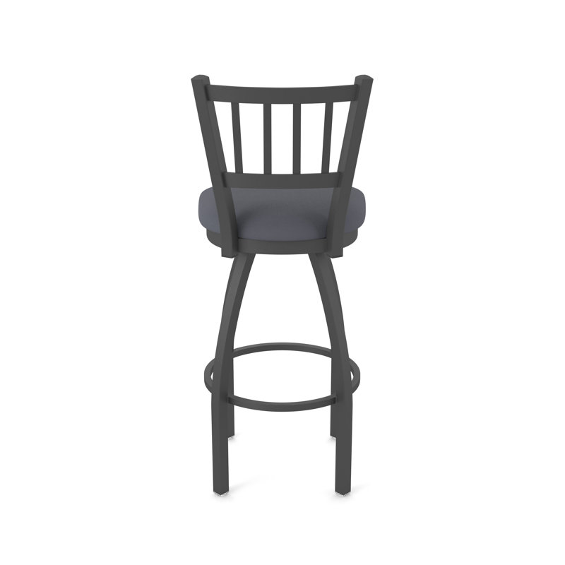 Tabouret pivotant 810 Contessa, Vinyle - tempête Canter, Étain, Très grand (siège d'une hauteur de 36 po)