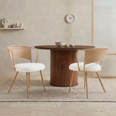 Ensemble de 2 chaises de cuisine Farmhouse