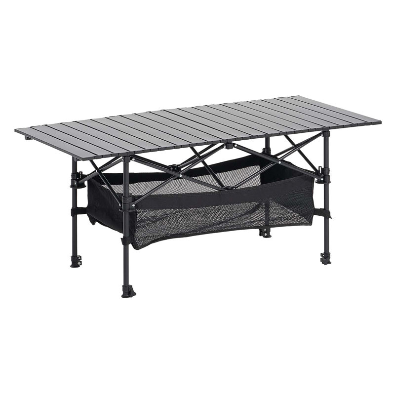 Table de camping pliante en aluminium