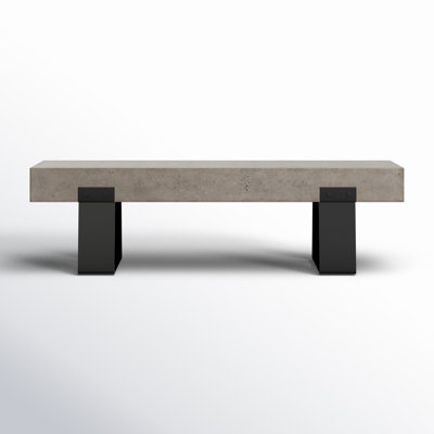 Kareen 62" Concrete Outdoor Bench by AllModern